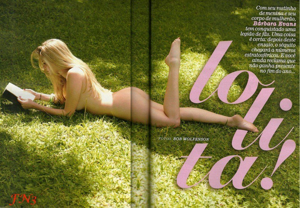 Bárbara Evans peladinha na PlayBoy dezembro de 2011