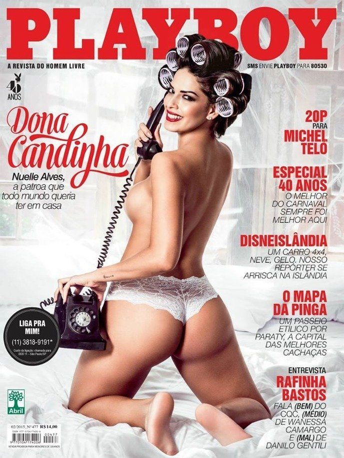 Revista playboy Fevereiro de 2015 – Nuelle Alves (Dona Candinha pelada)