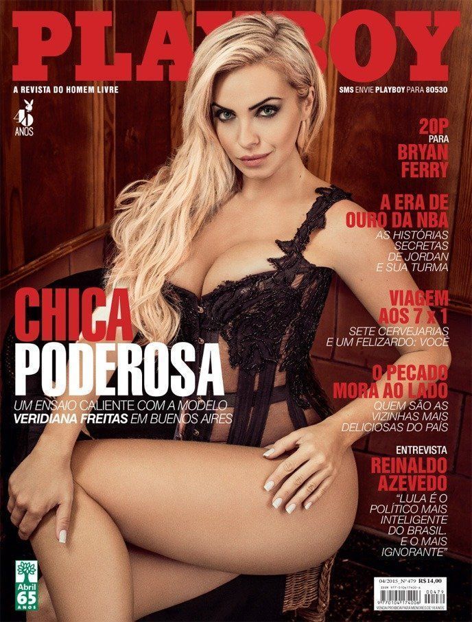 Veridiana Freitas peladinha na revista PlayBoy abril de 2015