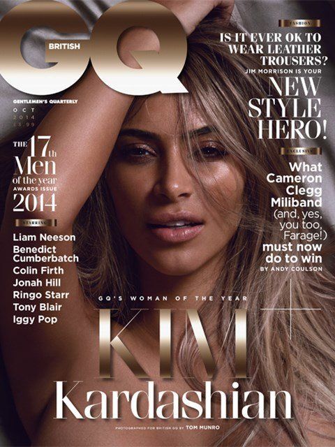Kim Kardashian nua na revista GQ