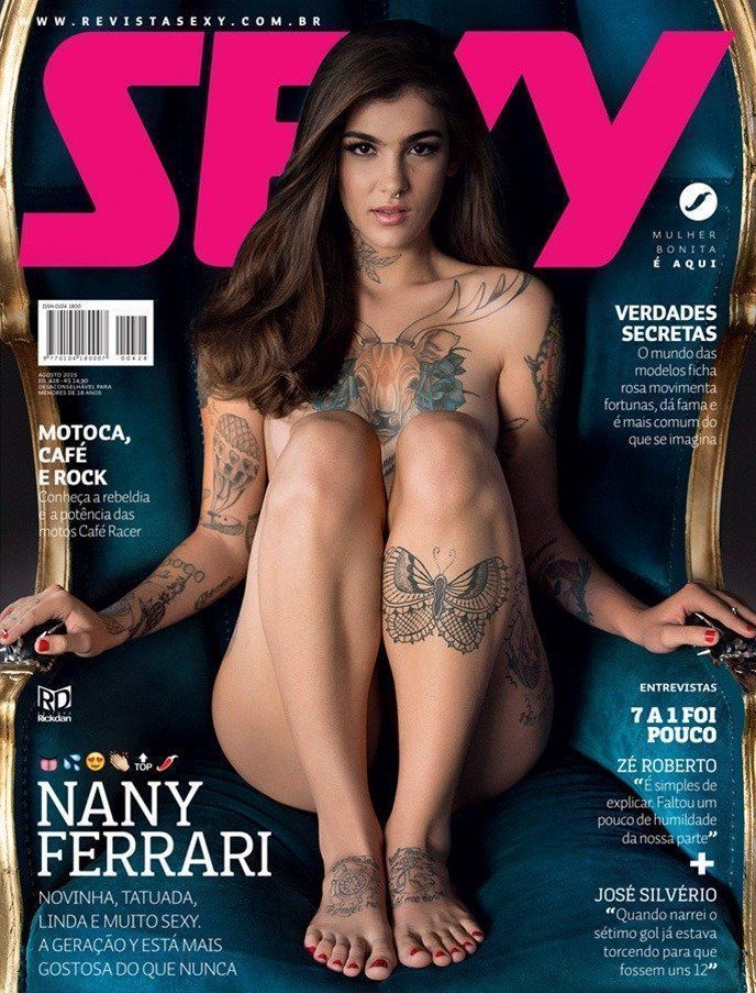 Revista Sexy Agosto 2015 - Nany Ferrari pelada