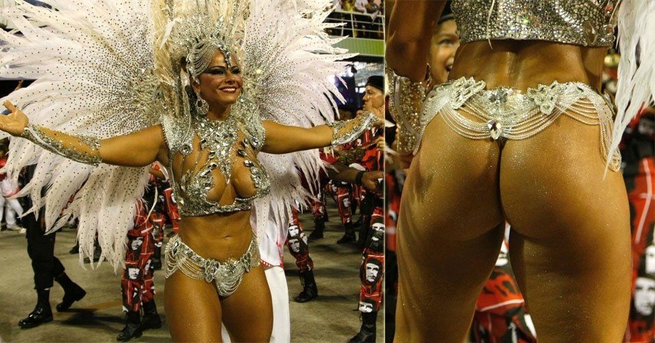 Viviane Araújo pelada no carnaval