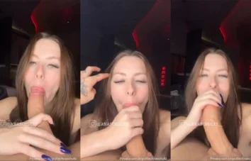 Ana Schultz mamando com tesão na piroca grande